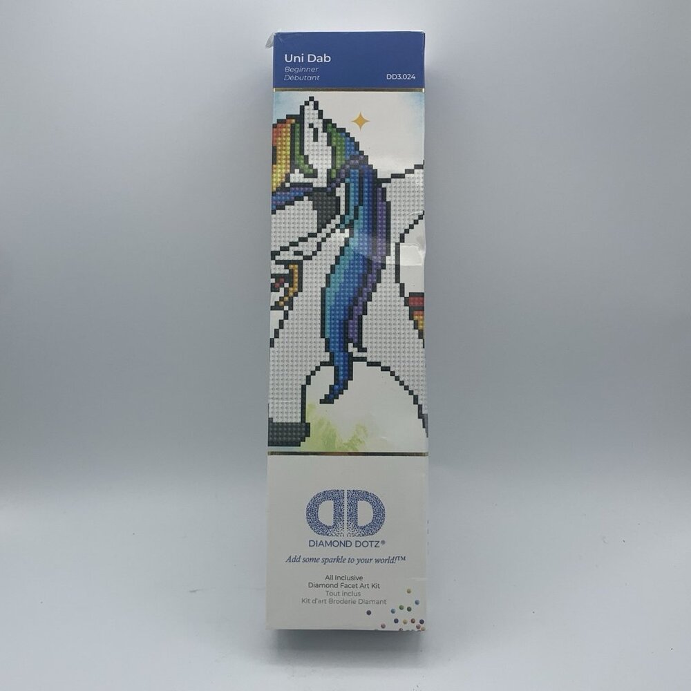 Diamond Dotz Uni Dab Beginner Diamond Painting Kit Unicorn Dab – Open Box